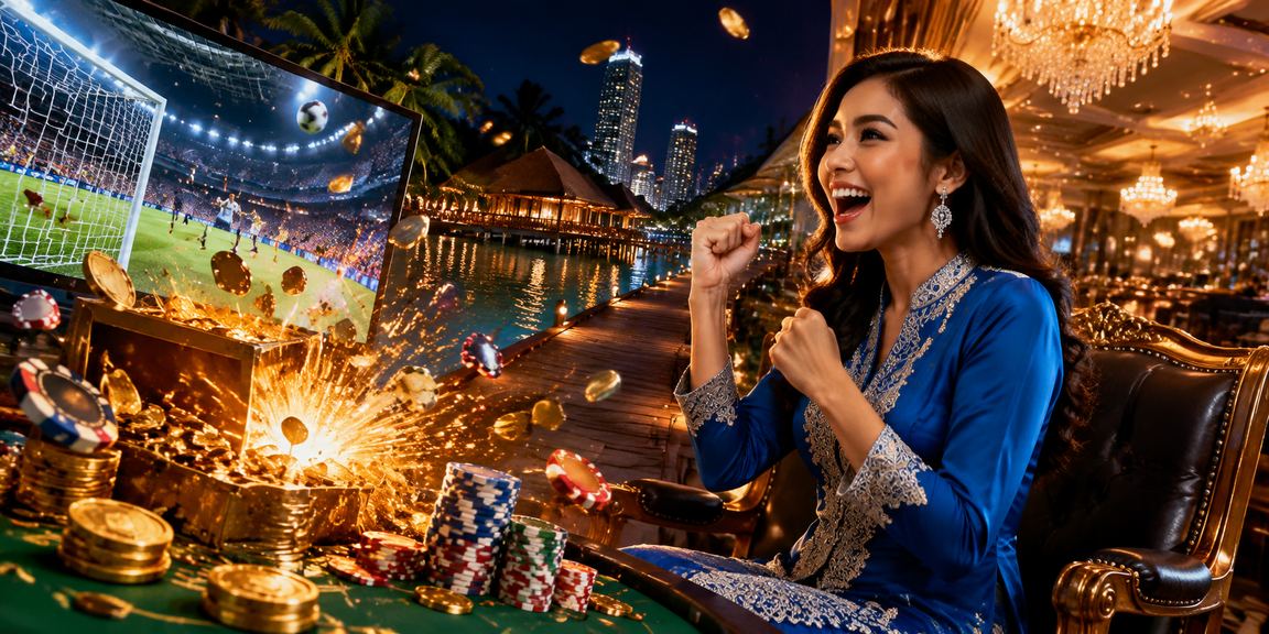 Pengguna Sabah membuat deposit dalam pakaian tradisional untuk bermain kasino di platform 7500